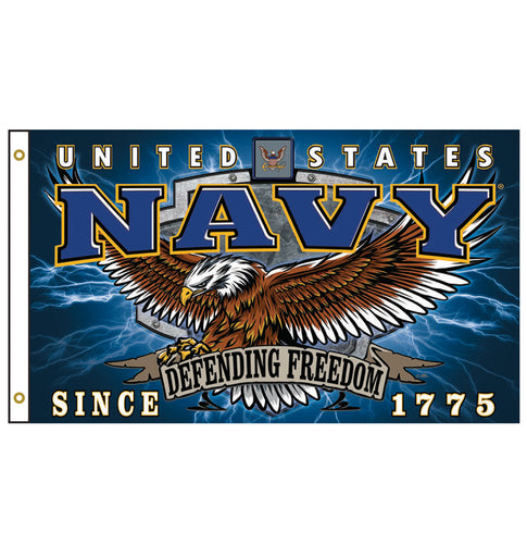 Navy Commando Elite 3'x5' Flag (Blue)