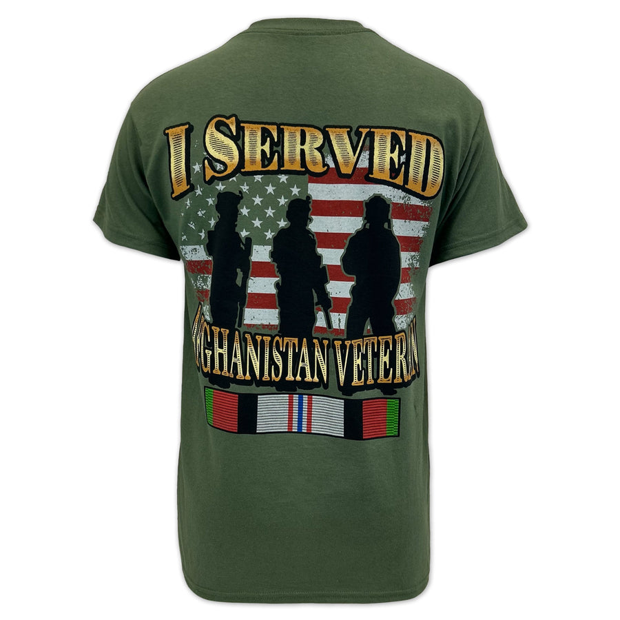 I Served Afghanistan Veteran T-Shirt (OD Green)