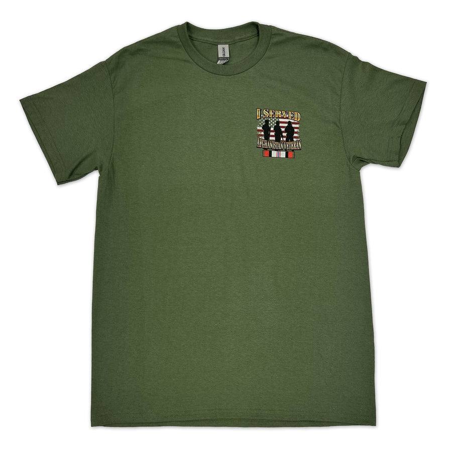 I Served Afghanistan Veteran T-Shirt (OD Green)