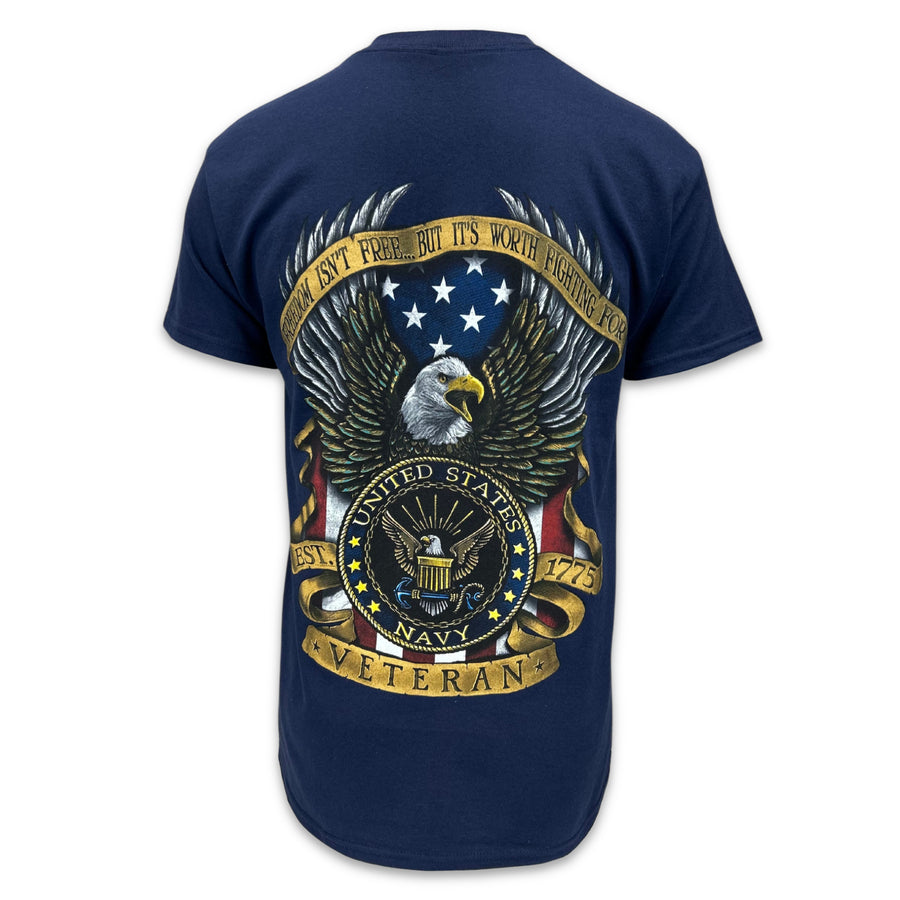 Navy Freedom Isn't Free Veteran T-Shirt (Navy)