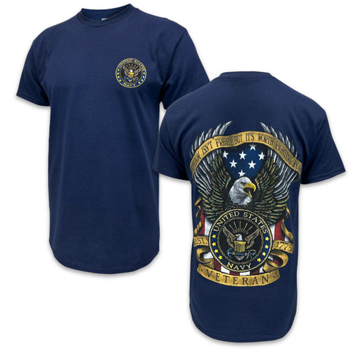 Navy Freedom Isn't Free Veteran T-Shirt (Navy)