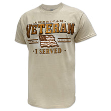 Load image into Gallery viewer, American Veteran I Served T-Shirt (Tan)