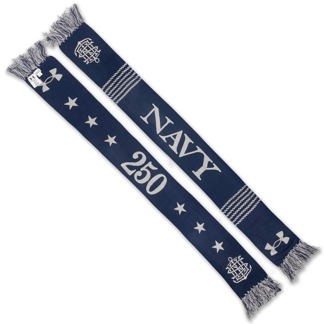 Navy Under Armour 2025 Rivalry Knit Scarf (Navy)