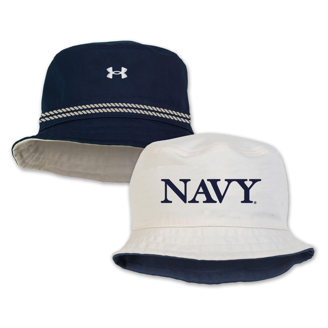 Navy Under Armour 2025 Rivalry Reversible Sportstyle Bucket Hat (Navy)