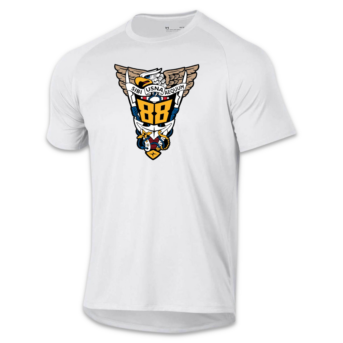 USNA Under Armour Class of 88 Tech T-Shirt (White)