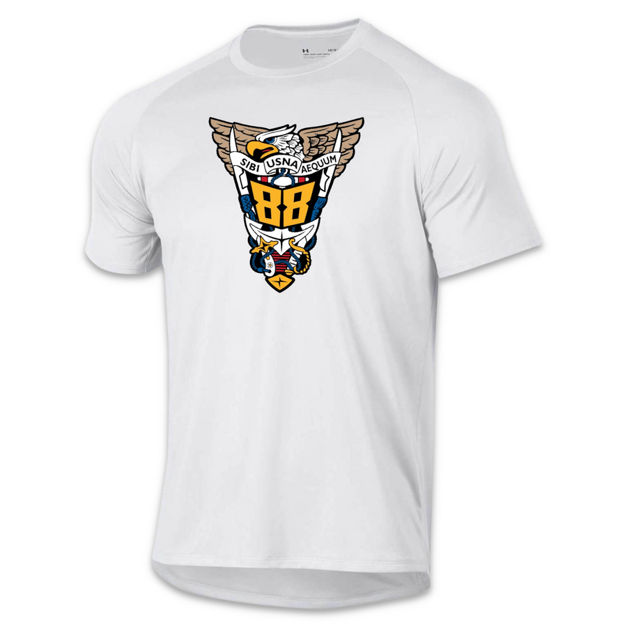 USNA Under Armour Class of 88 Tech TShirt (White)
