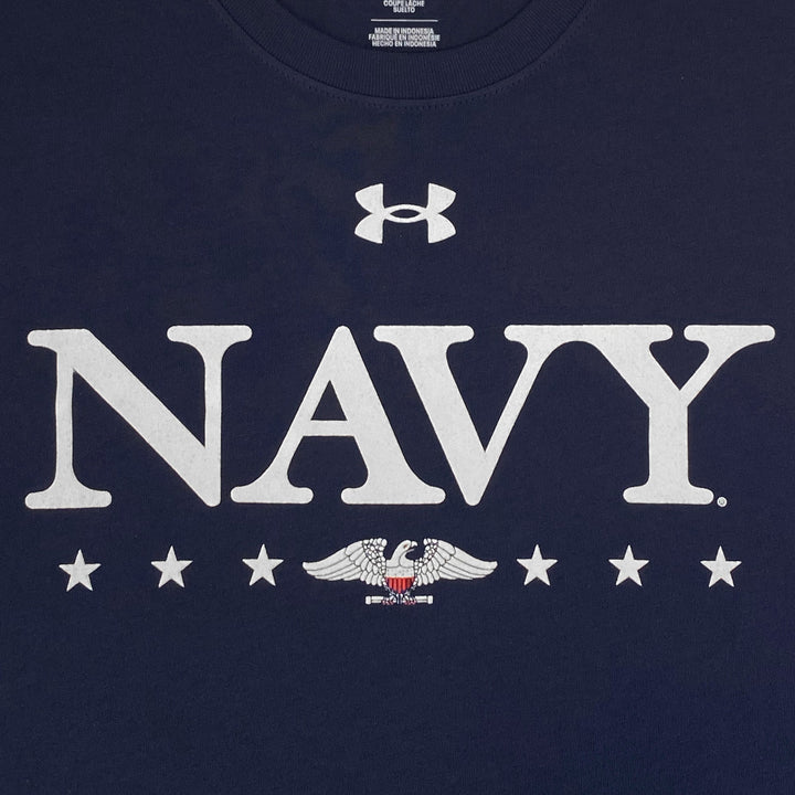 Navy Under Armour 2025 Rivalry Navy Eagle Cotton T-Shirt (Navy)