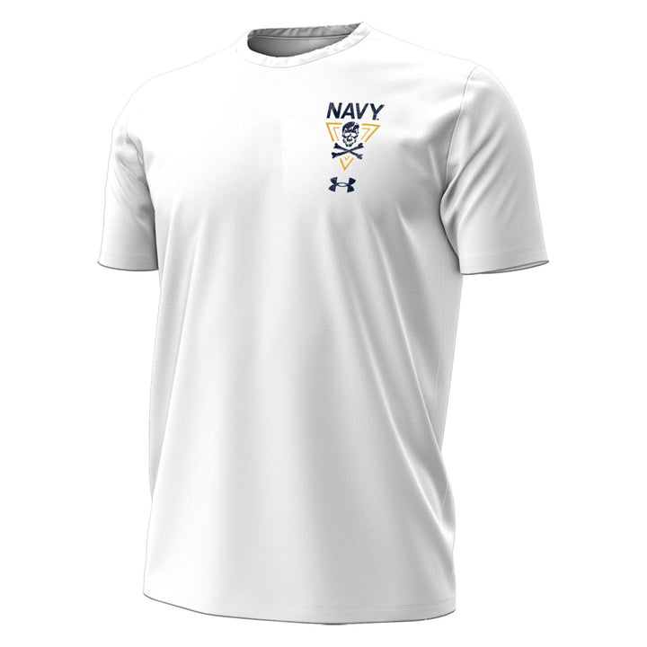 Navy Under Armour 2-Sided Fear the Bones T-Shirt (White)
