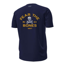 Load image into Gallery viewer, Navy Under Armour 2024 Rivalry 2-Sided Fear the Bones T-Shirt (Navy)