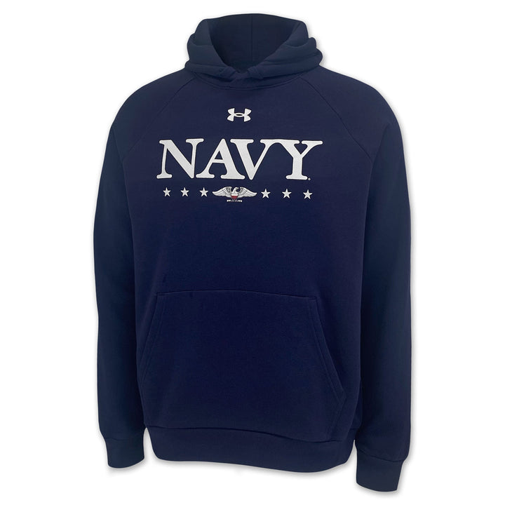 Navy Under Armour 2025 Rivalry Navy Eagle Rival Fleece Hood (Navy)