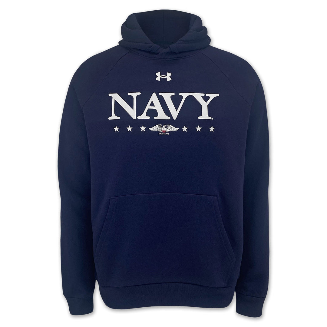 Navy Under Armour 2025 Rivalry Navy Eagle Rival Fleece Hood (Navy)