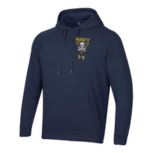 Load image into Gallery viewer, Navy Under Armour 2024 Rivalry Jolly Rogers Fear the Bones Triangle Fleece Hood (Navy)