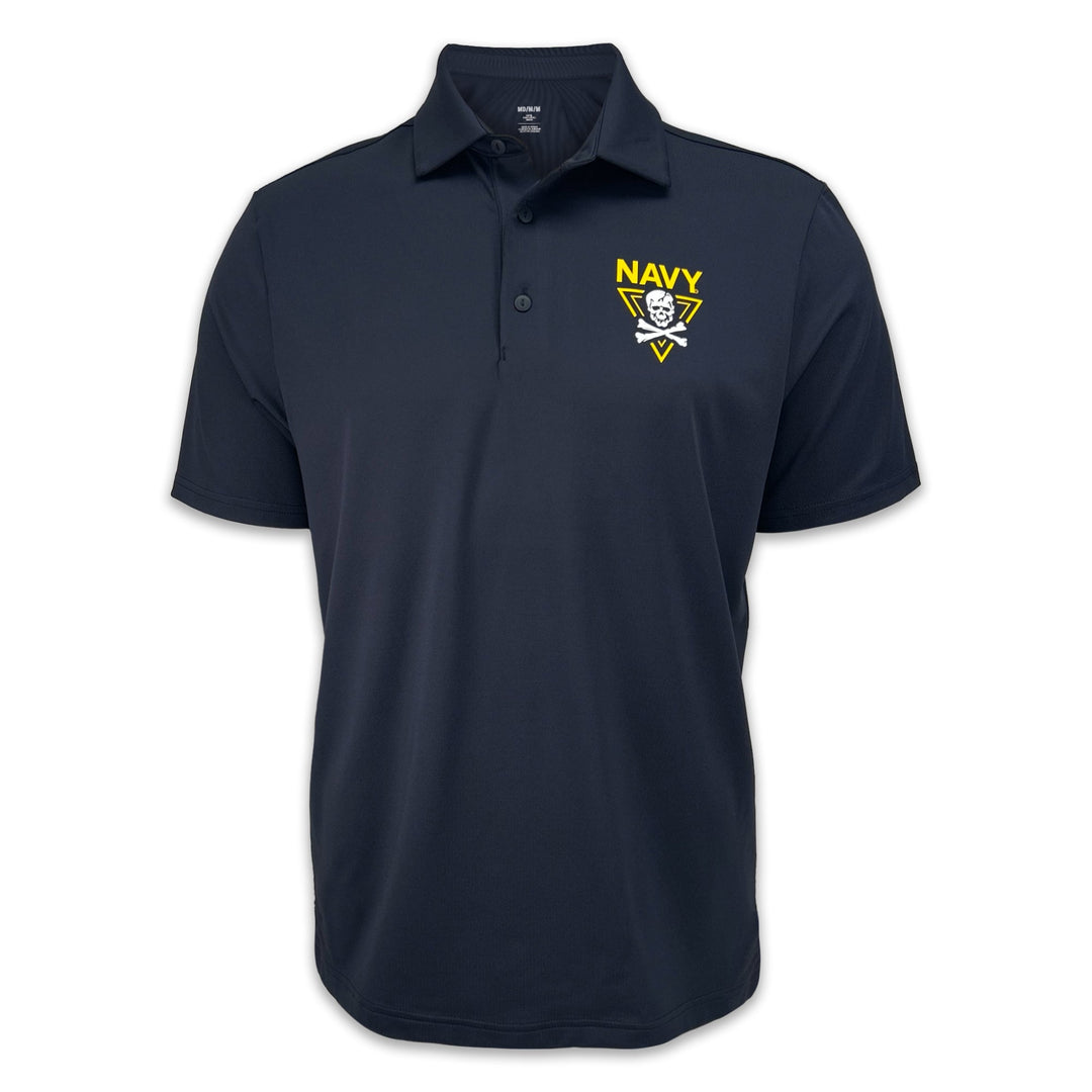 Navy Under Armour Fear The Bones Polo (Navy)