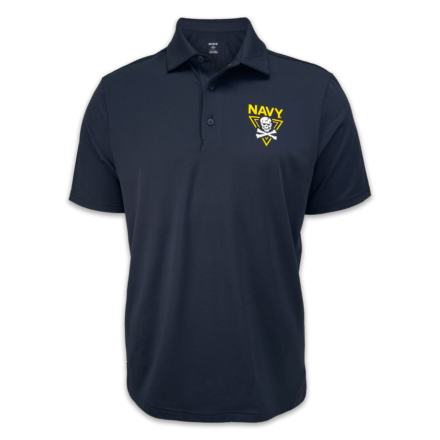 Navy Under Armour 2024 Rivalry Fear the Bones Polo (Navy)