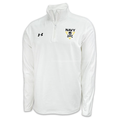 Navy Under Armour 2024 Rivalry Meridian Quarter Zip (White)