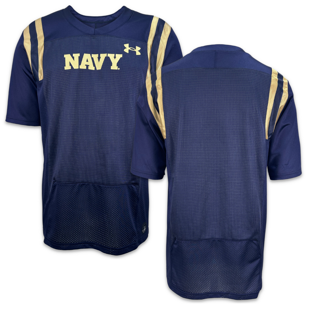 Navy Under Armour Custom 2023 Sideline Replica Football Jersey (Navy)