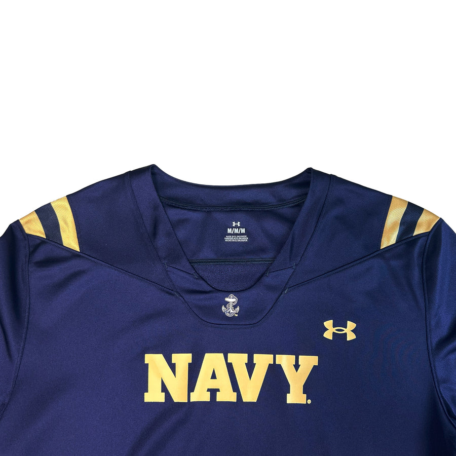 Navy Custom Under Armour Sideline Replica Football Jersey (Navy)