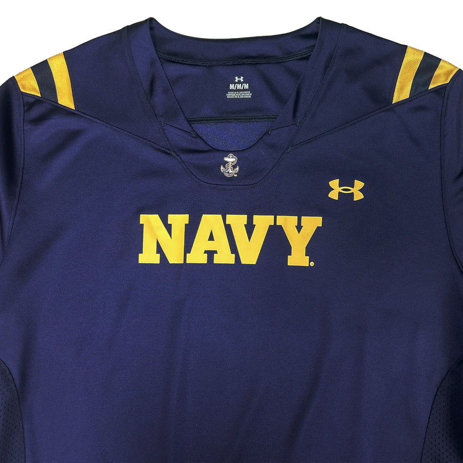 Navy Custom Under Armour Sideline Replica Football Jersey (Navy)