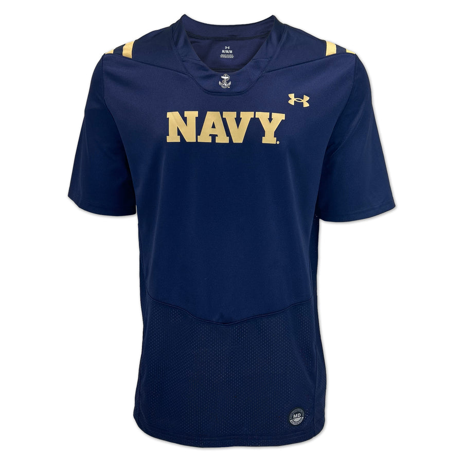 Navy Custom Under Armour Sideline Replica Football Jersey (Navy)