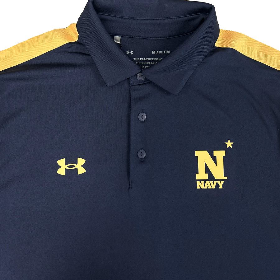 Navy Under Armour Sideline Pinnacle Polo (Navy)