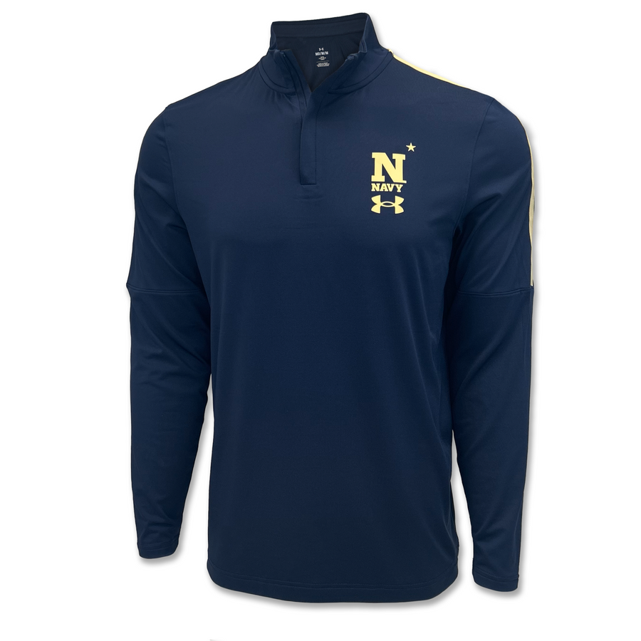 Navy Under Armour Sideline Playoff Quarter Zip (Navy)