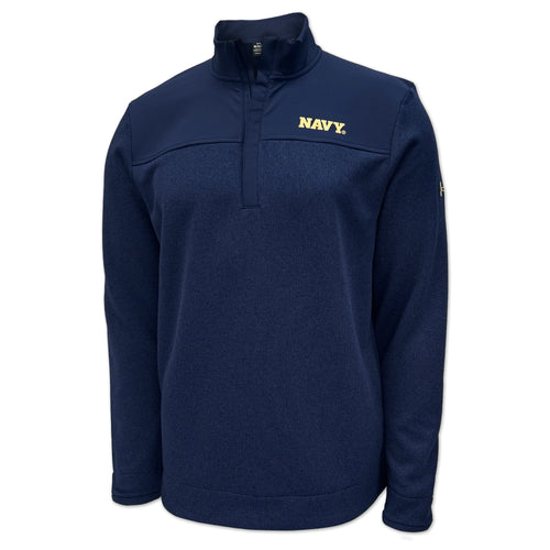 Navy Under Armour Sideline Storm Sweater Fleece Half Zip (Navy)