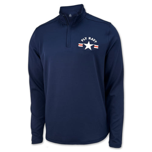 Navy Under Armour Fly Navy All Day Lightweight 1/4 Zip (Navy)