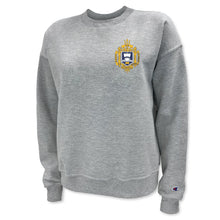 Load image into Gallery viewer, USNA Crest Ladies&#39; Champion Powerblend Crewneck