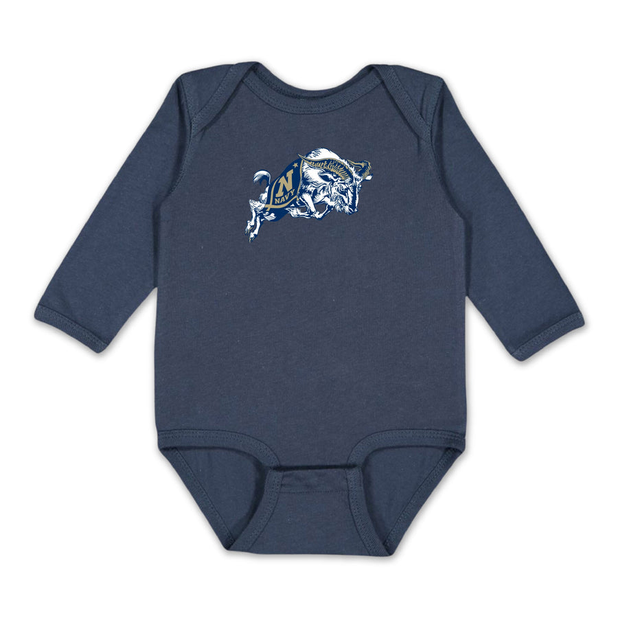 USNA Goat Infant Long Sleeve Bodysuit