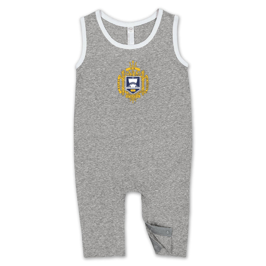 USNA Crest Infant Tank Romper