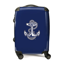 Load image into Gallery viewer, Navy Anchor Luggage*