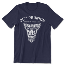 Load image into Gallery viewer, USNA Class of &#39;88 35th Reunion T-Shirt (Navy)