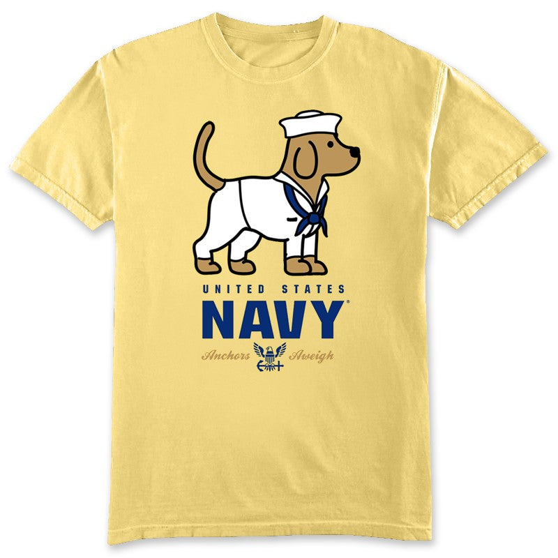 United States Navy Pup Youth T-Shirt (Yellow)