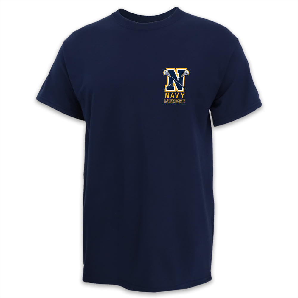 Navy Lacrosse Logo T-Shirt