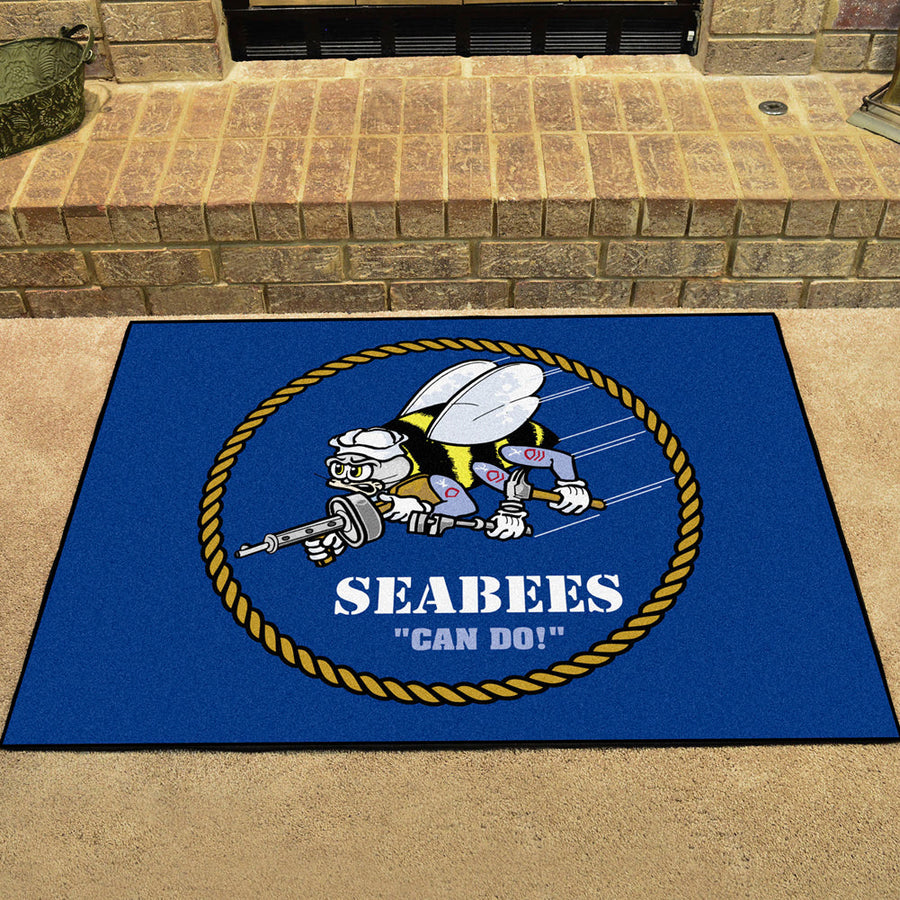 NAVY SEABEES ALL STAR MAT (33.75"X 42.50")