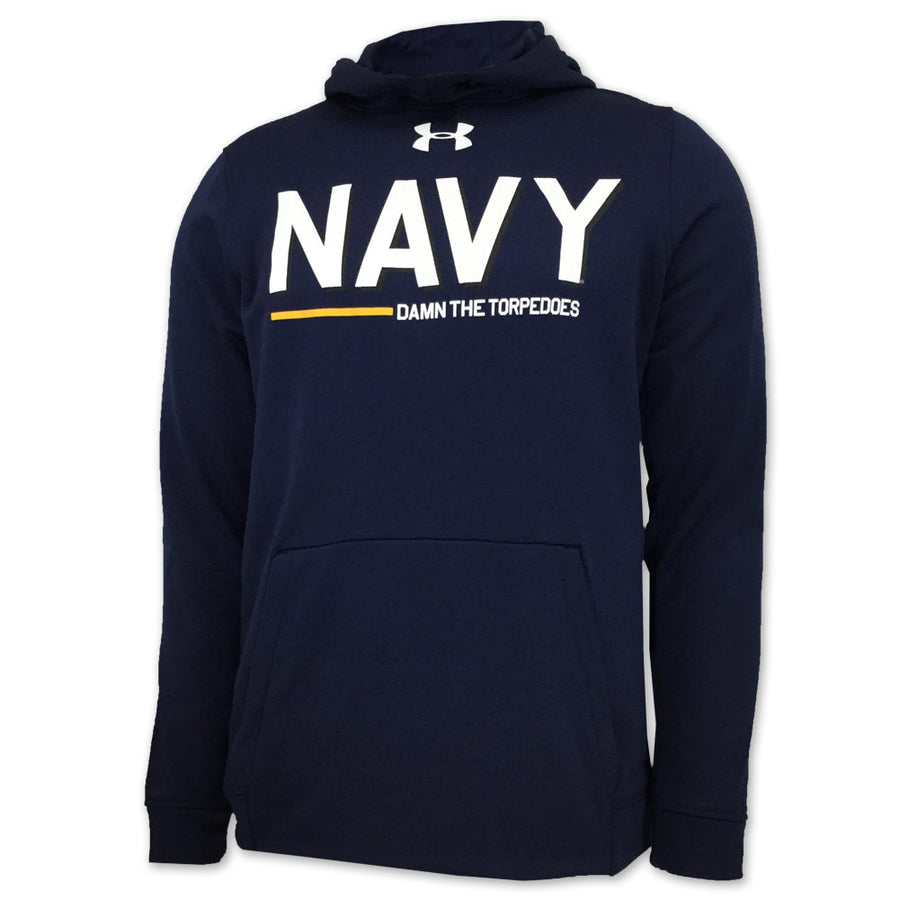 NAVY UNDER ARMOUR DAMN THE TORPEDOES SHIP HOOD (NAVY) 1