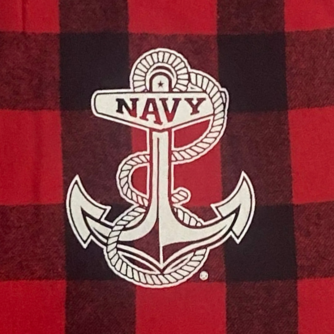 Navy Anchor Holiday Flannel Pants