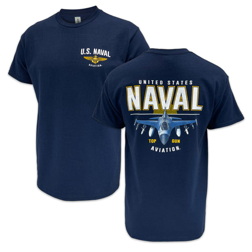 United States Naval Aviation Top Gun T-Shirt (Navy)