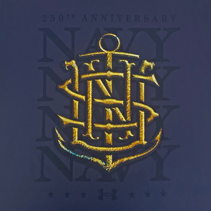 Navy Under Armour 2025 Rivalry Navy Anchor Tech LS T-Shirt (Navy)