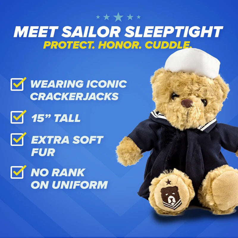 Sailor Sleeptight Navy Bear & Storybook