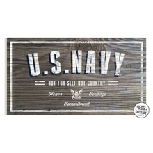 Load image into Gallery viewer, United States Navy Woodgrain Indoor Outdoor (11x20)
