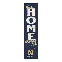 Load image into Gallery viewer, Leaning Sign This Home Naval Academy Midshipmen (11x46)