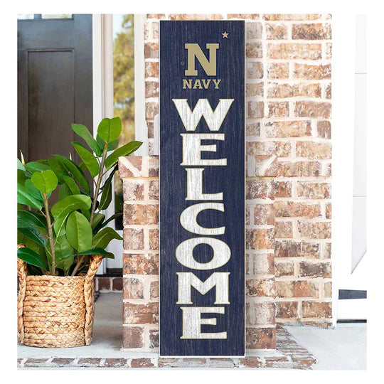 Leaning Sign Welcome Naval Academy Midshipmen (11x46)