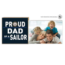 Load image into Gallery viewer, Navy Floating Picture Frame Military Proud Dad