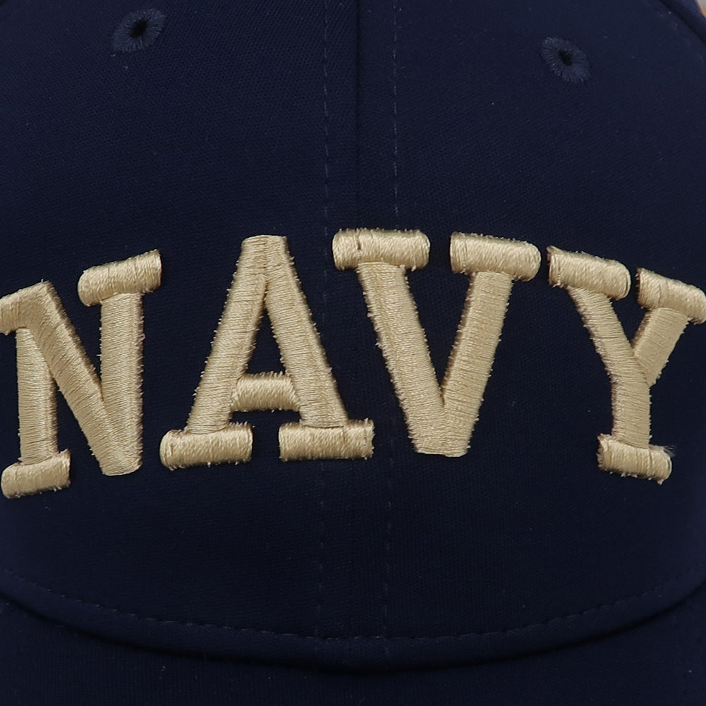 Navy Cool Fit Structured Stretch Fit Hat (Navy)