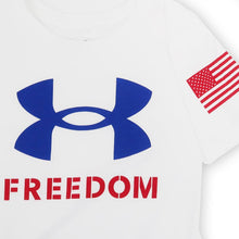 Load image into Gallery viewer, Under Armour Ladies Freedom Logo T-Shirt (white)