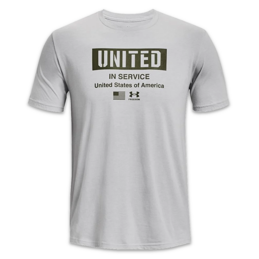 UA Freedom Stars and Stripes Steel Grey - The Marine Shop