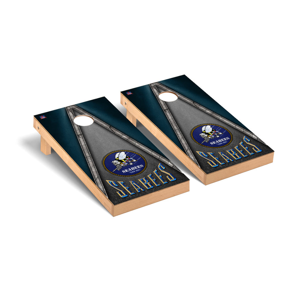 U.S. Navy Seabees Regulation Cornhole Game Set Triangle Version