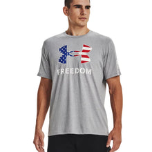 Load image into Gallery viewer, Under Armour New Freedom Logo T-Shirt (Grey)