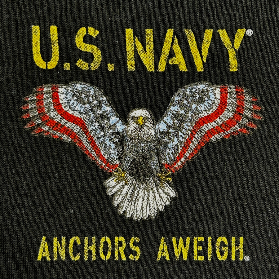 Navy Stars and Stripes T-Shirt (Black)